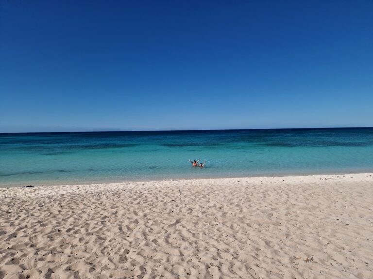 beach scene crystal water bahia de aguillas southwest