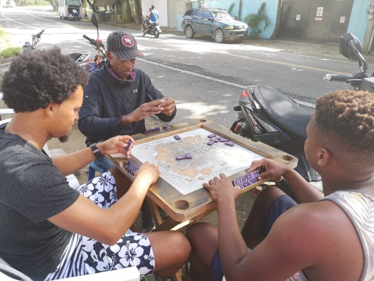dominoes game street cabarete