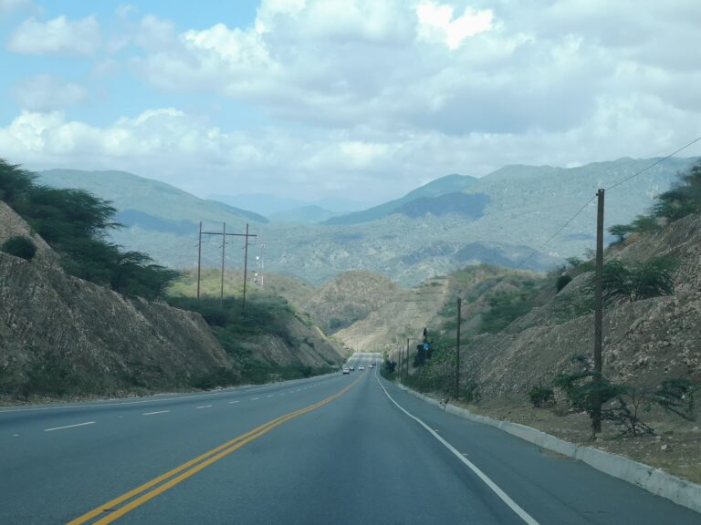 highway arid mountain canyon barahona southwest
