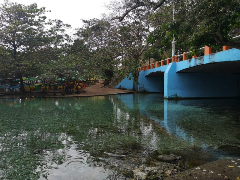 los patos freshwater spring pool bridge pedal boats barahona