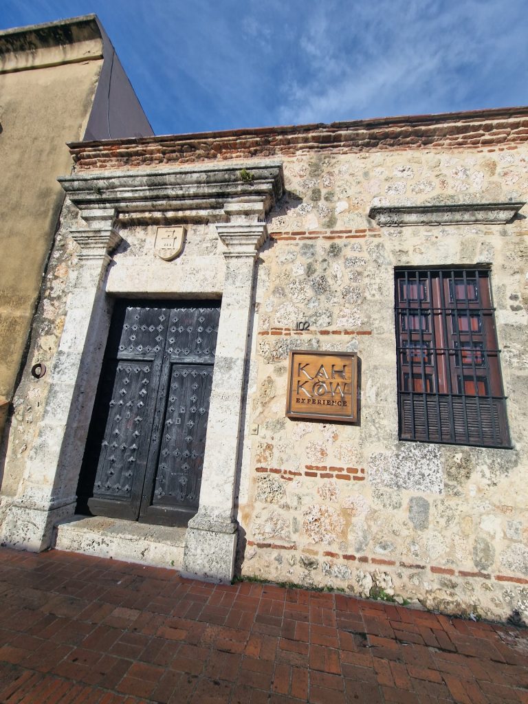 ancient stone building kan kan restaurant zona colonial santo domingo