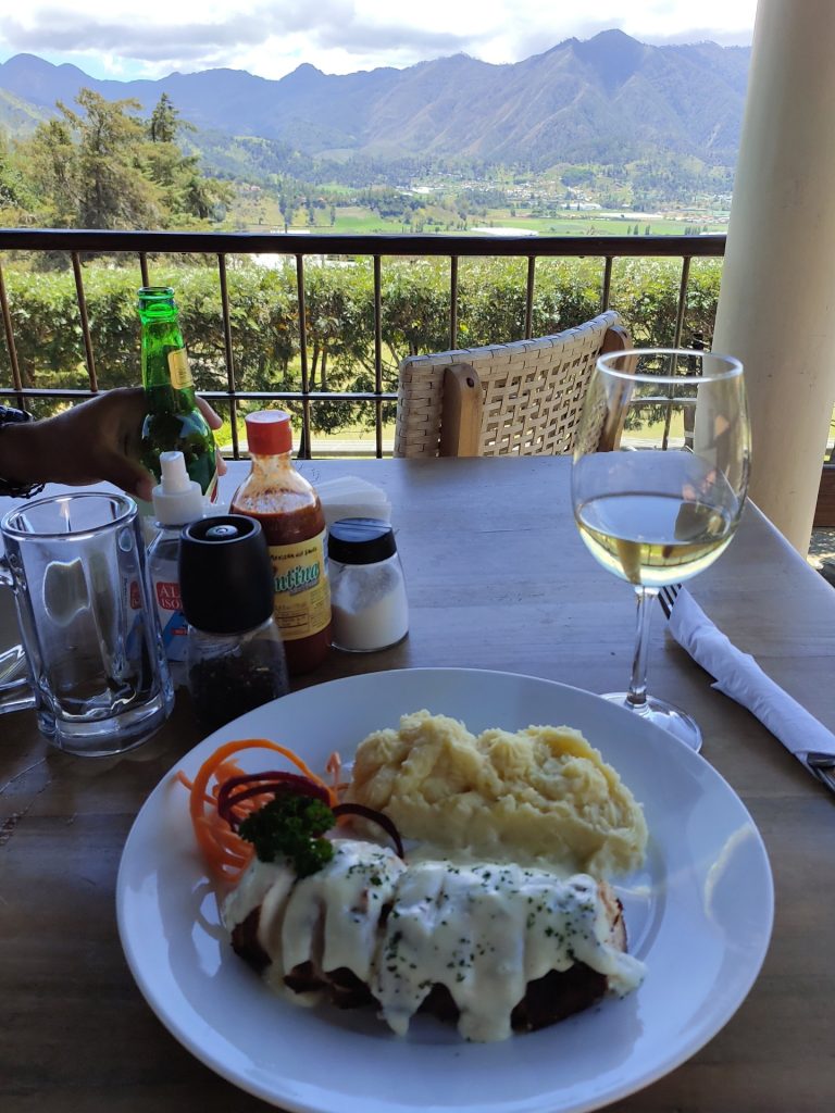 beef mashed potato cream sauce restaurant constanza valley view