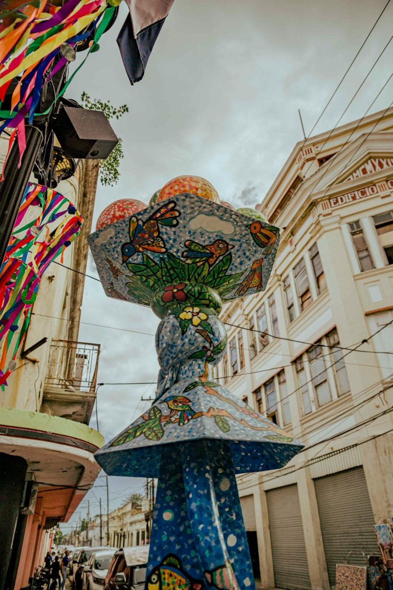 carnival colourful umbrella la vega