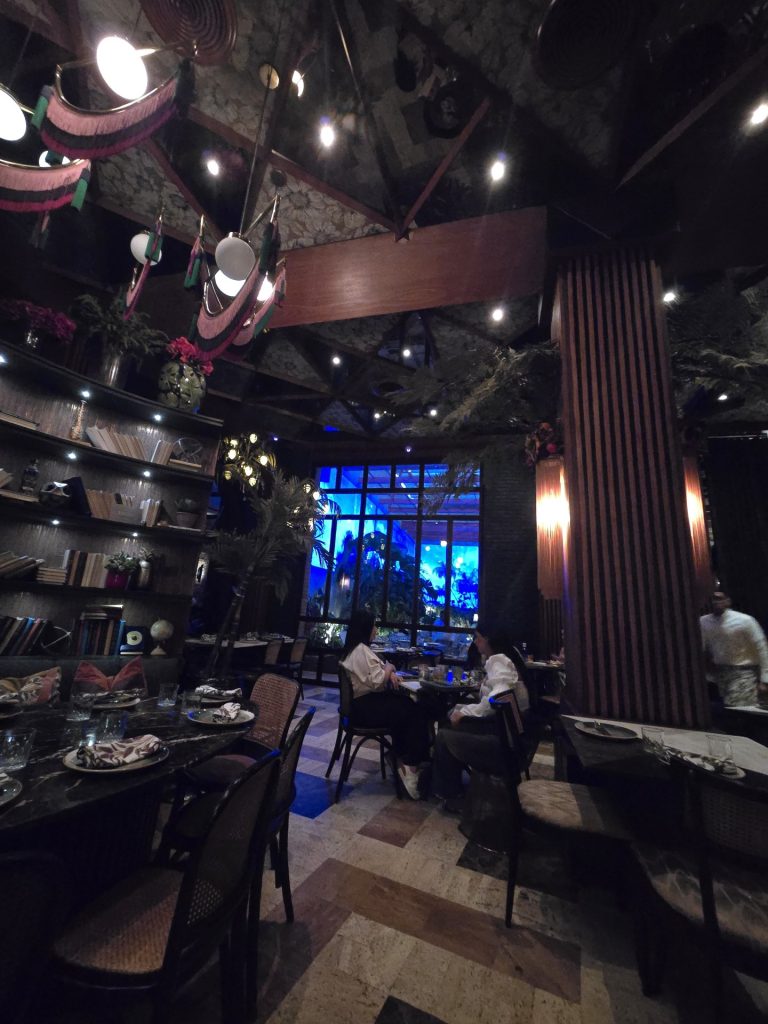 cave restaurant stone interior atmospheric lighting santo domingo