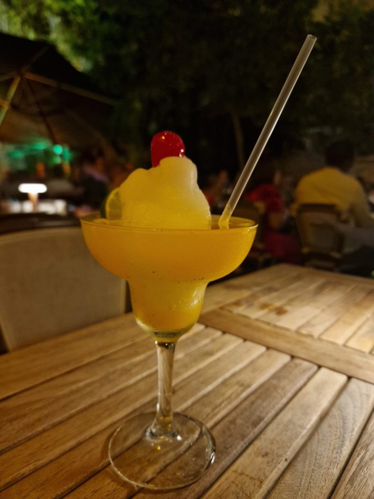 frozen yellow cocktail bar zona colonial night santo domingo