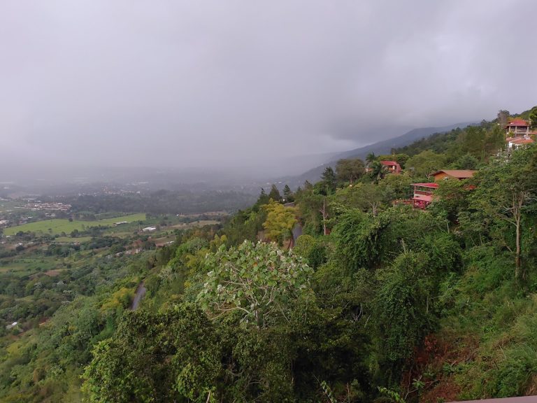 jarabacoa valley hillside villas misty rain clouds