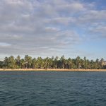 Las Terrenas beach from the sea
