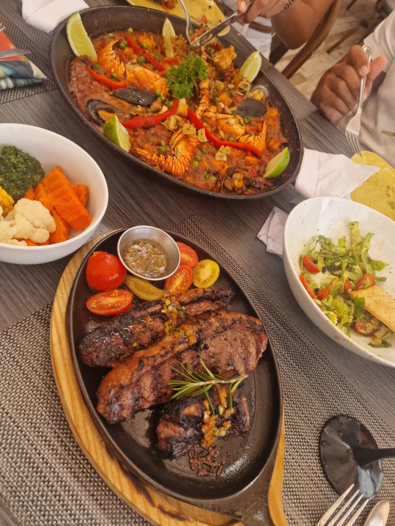 lobster steak dinner upscale mountain restaurant constanza