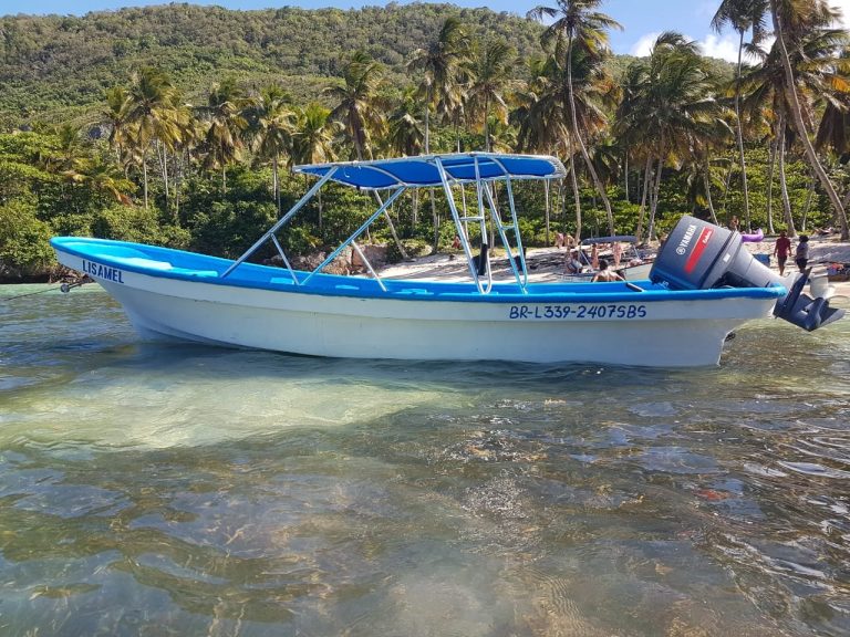 local fishing boat las galeras beach samana