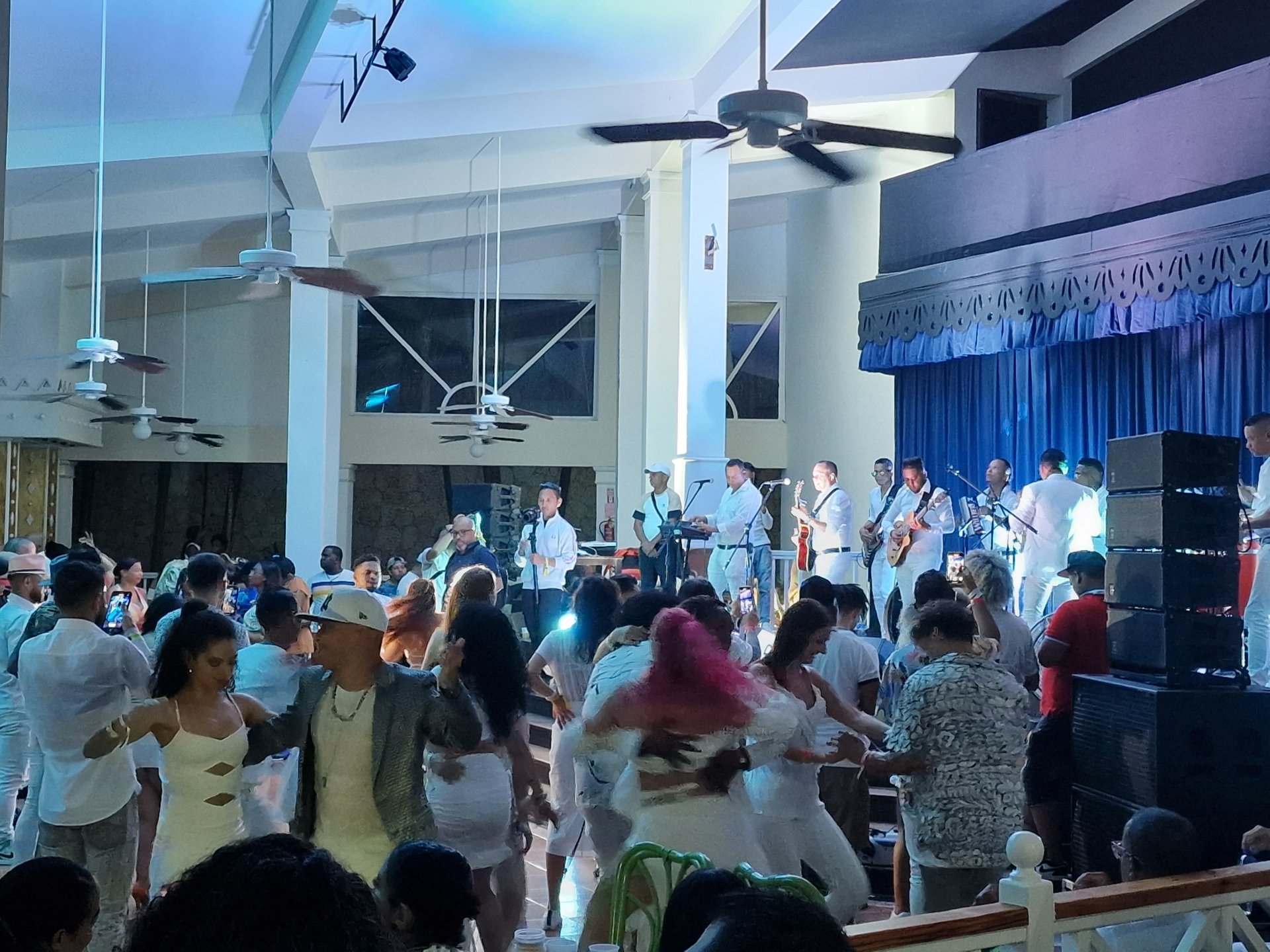 Merengue and salsa dance hall with live band in Puerto Plata, Dominican Republic
