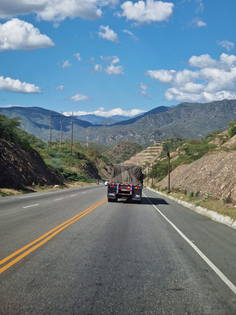 mountain highway truck road southwest