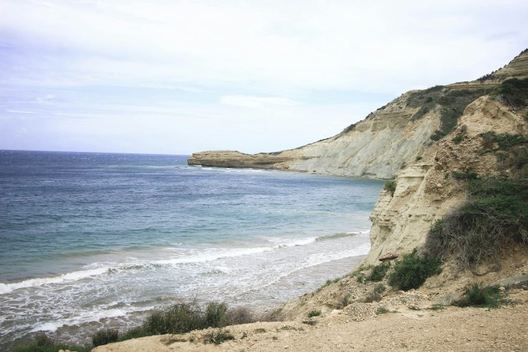 rocky cliff overlooking sea monte cristi