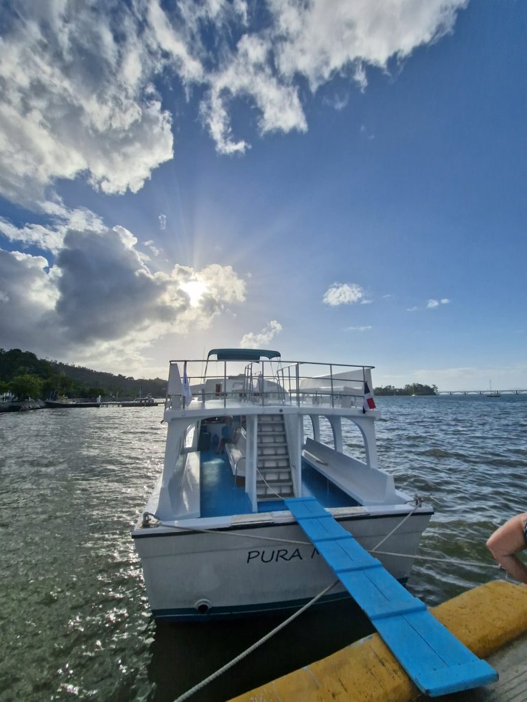 whale watching tour boat dock samana bay